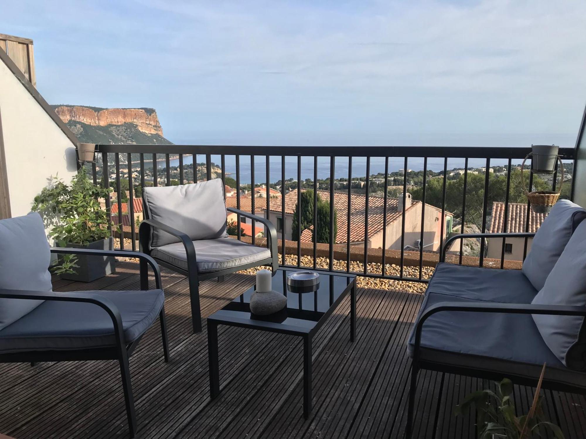 Magnifique Studio Cassis Vue Mer Extérieur photo